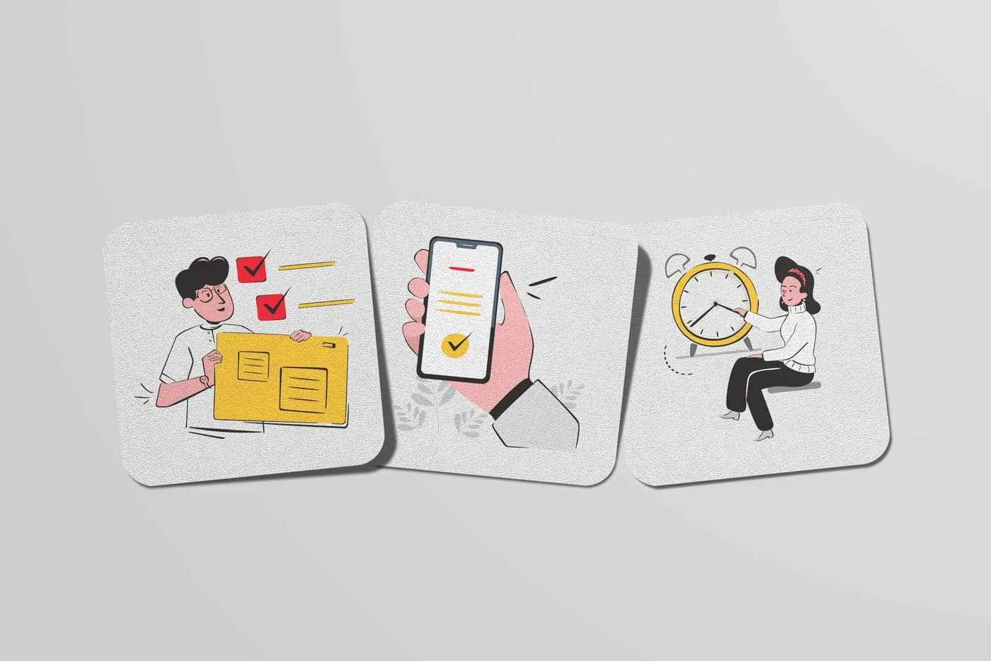 Ilustrações propostas para as plataformas digitais da Cofidis