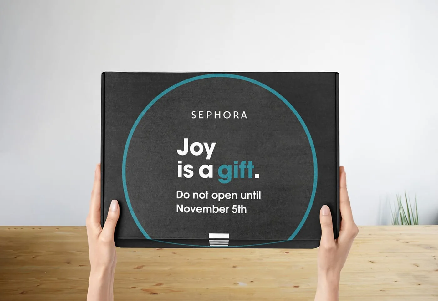 Embalagem do press kit exclusivo da Sephora Switzerland